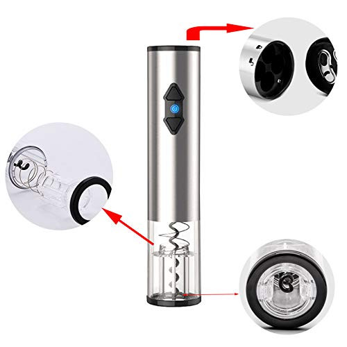 holylife Electric Wine Bottle Openers SetCordless Corkscrew?Automatic Electric Wine Bottle Corkscrew Opener with Foil Cutter