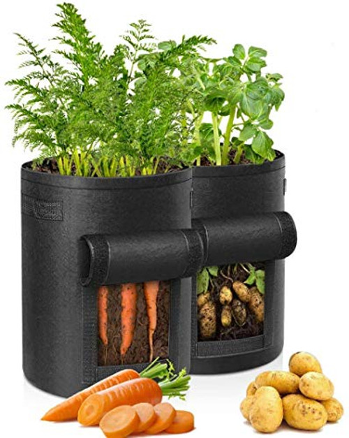 Grow Bags 7 Gallon Garden Vegetables Planter Bag Raised Garden Beds for Vegetables Planting Pots Potato Grow Bags 7 Gallon Grow Bags Grow Bags 7 Gallon Garden Vegetables Planter Bag Raised Garden Beds for Vegetables Planting Pots Potato Grow Bags 7 Gallon Grow Bags