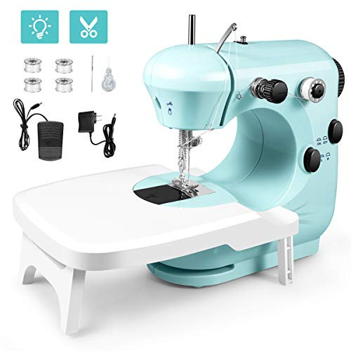 Sewing Machine Portable Multifunctional Electric Sewing Machines for Beginners Adjustable 2Speed Double Thread Sewing Machine with Extension table Foot Pedal Night Lights for Home Travel Sewing Machine Portable Multifunctional Electric Sewing Machines for Beginners Adjustable 2Speed Double Thread Sewing Machine with Extension table Foot Pedal Night Lights for Home Travel