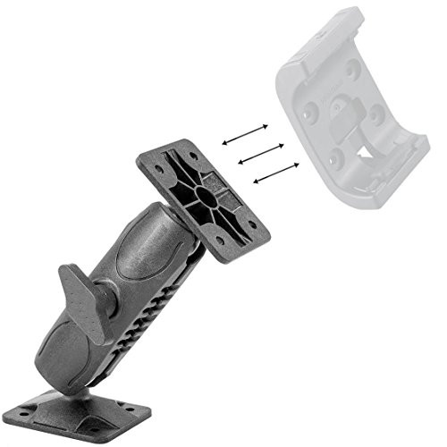 Heavy Duty AMPS Drill CAR Wall Mount for Garmin Montana Holder Satellite Radio and Video Camera Bracket with 4 Hold AMPS Connection Compatible with 25mm  1 Ball Head Mounting