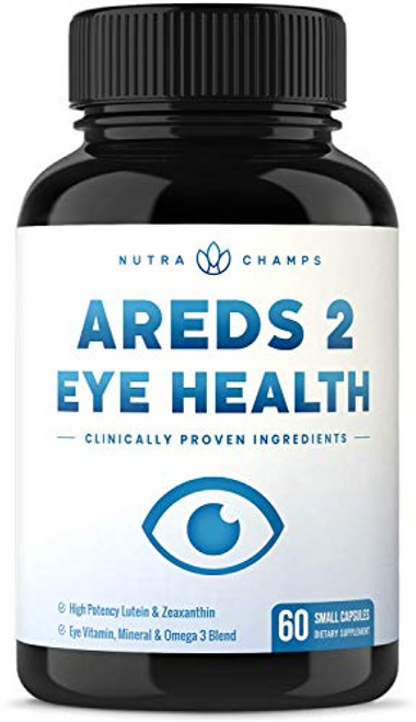 Eye Vitamins with Lutein and Zeaxanthin AREDS 2 Formula for Macular Degeneration Strain Dry Eyes Vision Support AREDS2 Eye Health Ocular Care Supplement with Omega 3 Powder Bilberry Extract Eye Vitamins with Lutein and Zeaxanthin AREDS 2 Formula for Macular Degeneration Strain Dry Eyes Vision Support AREDS2 Eye Health Ocular Care Supplement with Omega 3 Powder Bilberry Extract