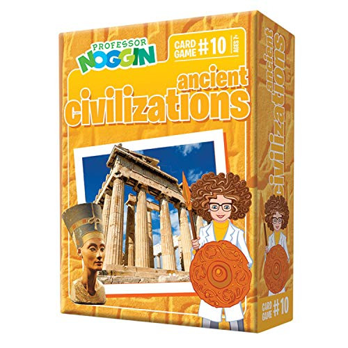 Professor Noggins Ancient Civilizations Trivia Card Game  an Educational Trivia Based Card Game for Kids  Trivia True or False and Multiple Choice  Ages 7  Contains 30 Trivia Cards