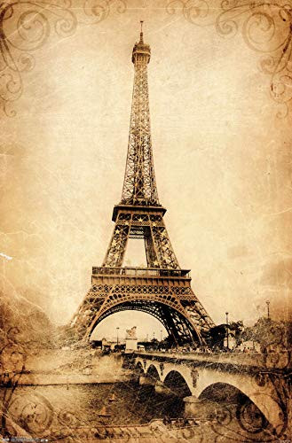 Trends International Eiffel TowerRustic 14725 x 22375 Premium Unframed