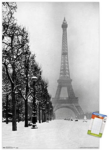 Trends International Poster Mount Time Life  Eiffel Tower 1948 14725 x 22375 Premium Poster  Mount Bundle