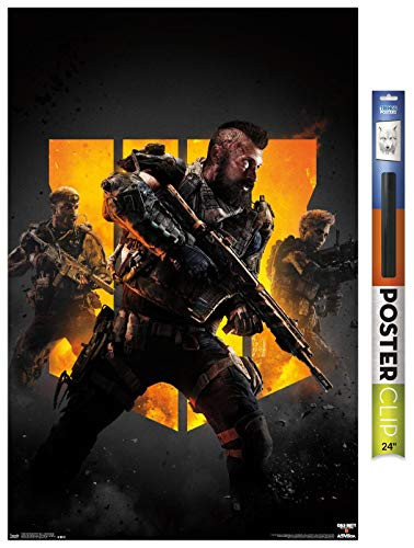Trends International Poster Clip Call of Duty Black Ops 4  Group Key Art 22375 x 34 Premium Poster  Clip Bundle
