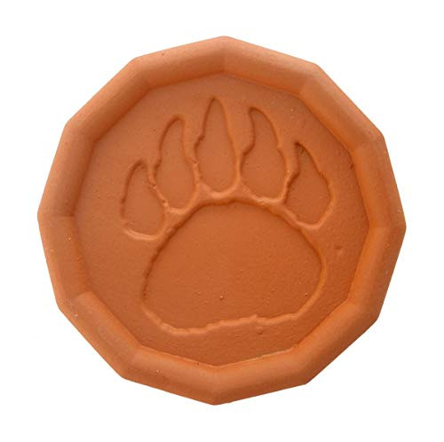 JBK Pottery Brown Sugar Savers  New Designs Bear Paw Print