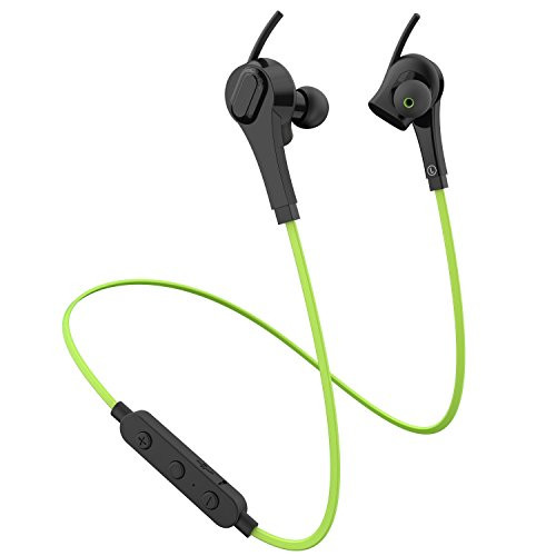 Abcurd Bluetooth Wireless Earbuds Sweatproof Sport Headphones HiFi Bass Stereo Workout Headset Earphone Noise Cancelling with Microphone EasyPairing for Gym Camping Running
