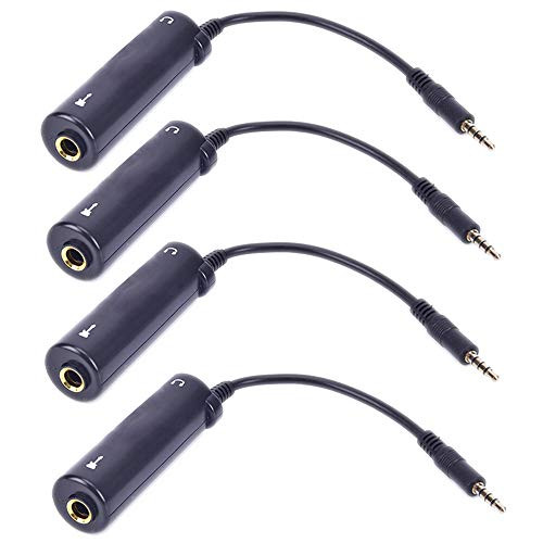 Qingsi 4 Pack Guitar Effects Interface Adapter Converter Link Devices Guitar Interface IRig Converter Replacement