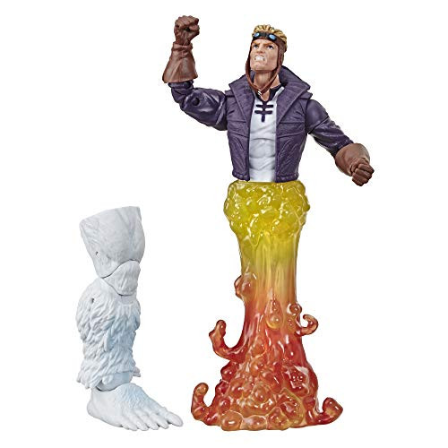Marvel Classic Hasbro Marvel Legends Series 6 Collectible Action Figure Marvels Cannonball Toy XMenXForce Collection  with Wendigo BuildAFigure Part BrownA