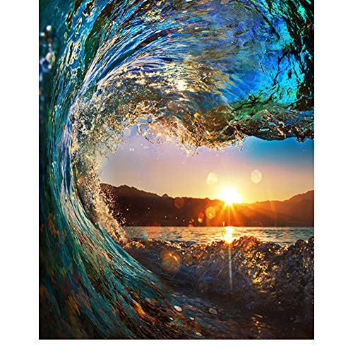 5D Diamond Painting Kits DIY Full Drill Diamond Painting by Number Kits Crystal Rhinestone Diamond Embroidery Paintings Pictures Arts Craft for Home Wall Decor Sunset 5D Diamond Painting Kits DIY Full Drill Diamond Painting by Number Kits Crystal Rhinestone Diamond Embroidery Paintings Pictures Arts Craft for Home Wall Decor Sunset