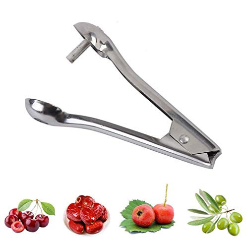 PCTC Cherry Pitter Tool and Olive Pitter Tool HeavyDuty Stainless Steel Fruit Corer Seed Remover for Cherry JujubePlum