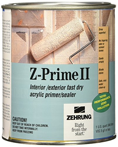 Rust-Oleum 10404 Rustoleum quart Z-Prime II Interior/Exterior Fast Dry Acrylic Primer/Seale