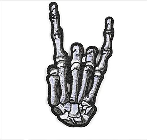 Iron on Patches Skull Style Appliques Cool Patches Fabric Embroidered Patches Motif Applique Kit Perfect Ironed on Jackets Clothing Rock Skull Iron on Patches Skull Style Appliques Cool Patches Fabric Embroidered Patches Motif Applique Kit Perfect Ironed on Jackets Clothing Rock Skull