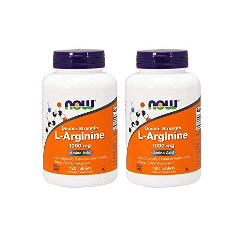 Now Foods LArginine 1000mg 120 Tablets 2 Pack