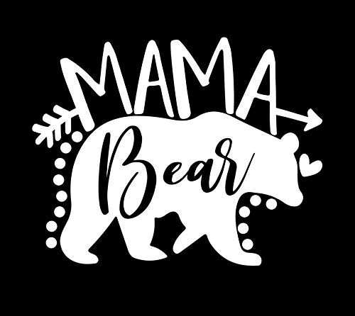 Mama Bear MKR Decal Vinyl Sticker Cars Trucks Vans Walls LaptopWhite55 x 43 inMKR1332