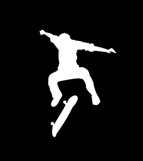 Skater Skateboard MKR Decal Vinyl Sticker Cars Trucks Vans Walls LaptopWhite55 x 39 inMKR1514 Skater Skateboard MKR Decal Vinyl Sticker Cars Trucks Vans Walls LaptopWhite55 x 39 inMKR1514