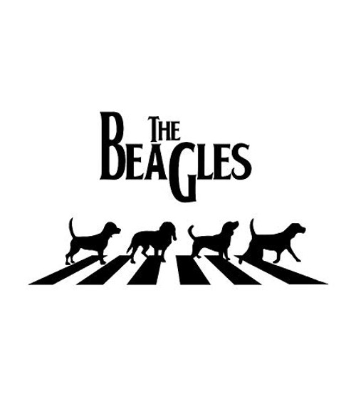 The Beagles Abbey Road Funny MKR Decal Vinyl Sticker Cars Trucks Vans Walls LaptopBlack55 x 32 inMKR1528 The Beagles Abbey Road Funny MKR Decal Vinyl Sticker Cars Trucks Vans Walls LaptopBlack55 x 32 inMKR1528