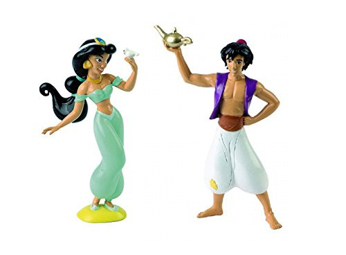 Disneys Jasmine and Aladdin Birthday Party Cake Toppers