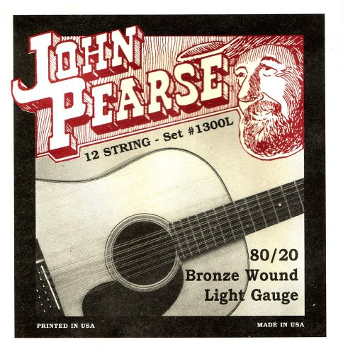 John Pearse P1300L Bronze Acoustic Guitar Strings Medium