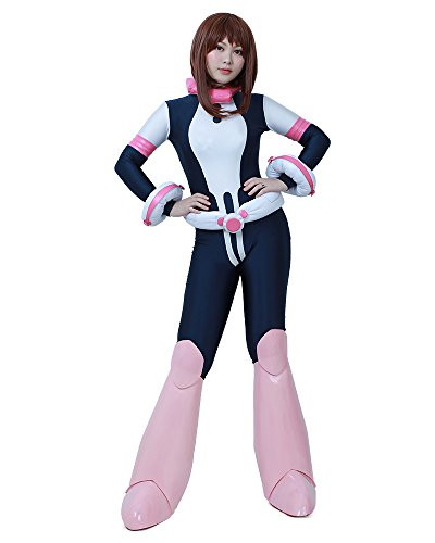 miccostumes Womens Ochako Uraraka Hero Cosplay Suit Costume S