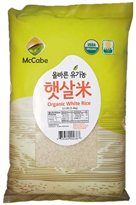 McCabe Organic White Rice 12Pound McCabe Organic White Rice 12Pound