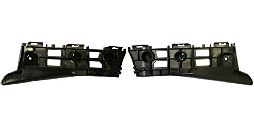 DAT AUTO PARTS Bumper Bracket Support Set of Two Replacement for 1015 Toyota Prius Black Front Left Driver Right Passenger Side Pair TO1066172 TO1067172