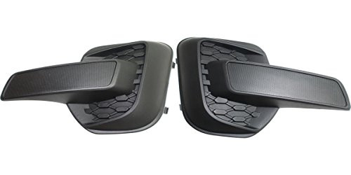 DAT AUTO PARTS Fog Hole Cover Set of Two Replacement for 20102015 Chevrolet Equinox for All LS Models LT Without FOGS Black Left Driver Right Passenger Side Pair GM1038128 GM1039128