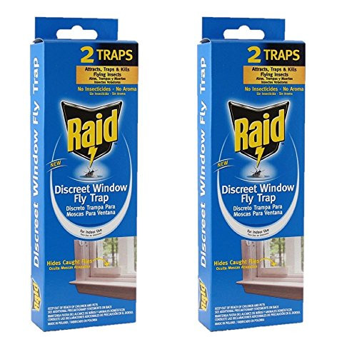 Raid 4 Pack Discreet Window Fly Trap