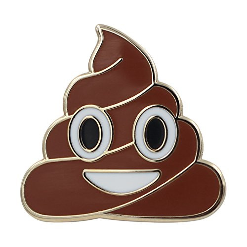 Real Sic Poop Emoji Pin Series Emoji Poop Enamel Pins  Glittery Pink Poop Emoji Kawaii Pin Brown