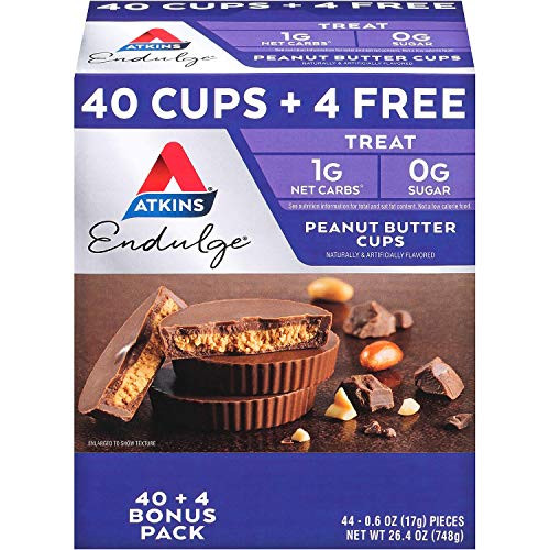 Atkins Endulge Peanut Butter Cups Pack Keto Friendly 44 ct