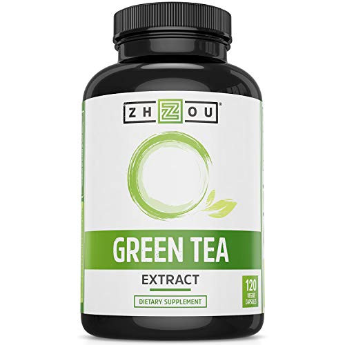Green Tea Extract Supplement with EGCG for Healthy Weight Support Metabolism Energy and Healthy Heart Formula  Gentle Caffeine Source  Antioxidant  Free Radical Scavenger  120 Veggie Capsules