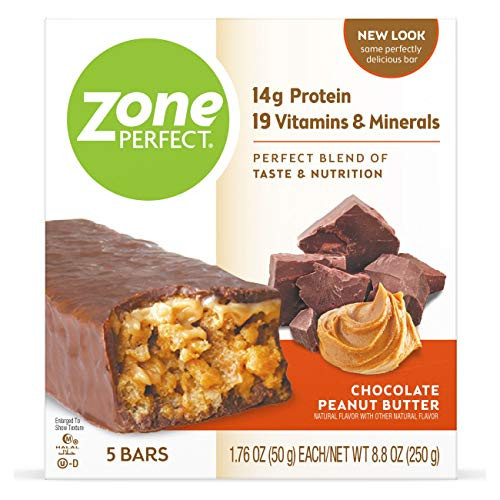 ZonePerfect Nutrition Snack Bars High Protein Energy Bars Chocolate Peanut Butter 176 Ounce Bar 5 Count ZonePerfect Nutrition Snack Bars High Protein Energy Bars Chocolate Peanut Butter 176 Ounce Bar 5 Count