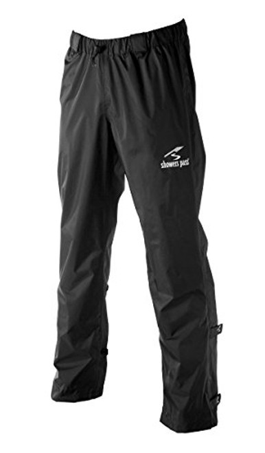 Showers Pass Mens Lightweight Waterproof Storm Rain Pants Black  XSmall