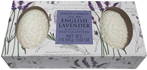 Asquith and Somerset English Lavender Moisturizing Soap Collection 3x100g