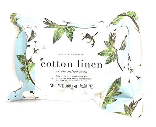 Asquith  Somerset Cotton Linen Triple Milled Soap Bar 1058 Oz
