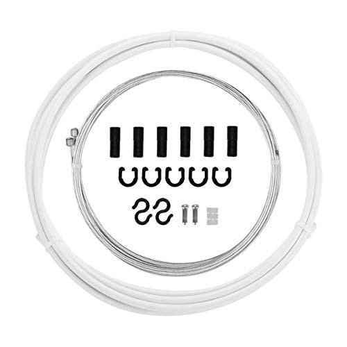 EASTERN POWER Bicycle Brake Cable  Housing Mountain Bike Brake Cables Set Universal Bike Brake Cables for MTBRoad Bike White