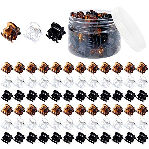Mini Hair Clips for Women Ladies Girls Funtopia 72 Pcs Small Hair Claw Clips Tiny Plastic Hair Claws Pins Clamps with a Box Clear Black and Brown Mini Hair Clips for Women Ladies Girls Funtopia 72 Pcs Small Hair Claw Clips Tiny Plastic Hair Claws Pins Clamps with a Box Clear Black and Brown