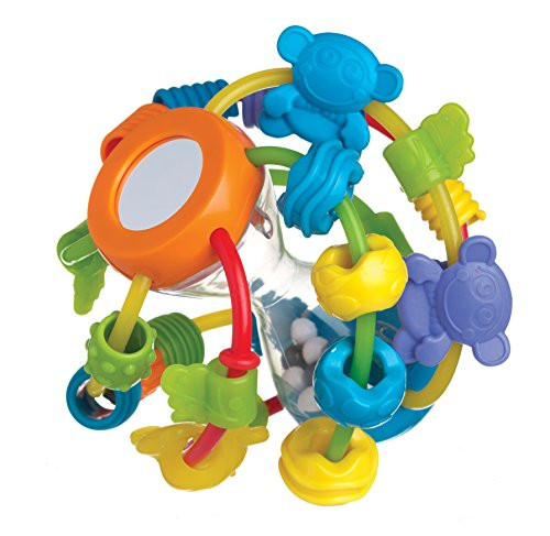 Playgro Play and Learn Ball STEM for Infant Baby Toddler Children, Multi-Color