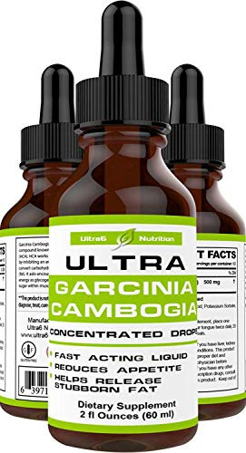 Garcinia Cambogia in Tincture Drops  Fast Absorbing Liquid HCA Garcinia  100 Natural Weight Loss Supplement Using Pure Extract Garcinia