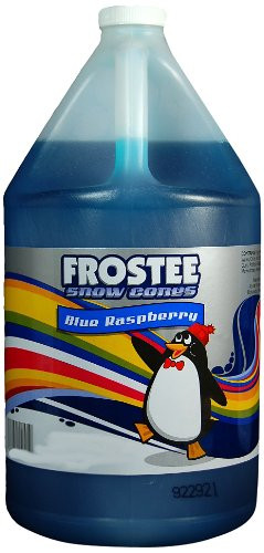 Frostee Snow Cone Syrup Blue Raspberry 128 Ounce pack of 4