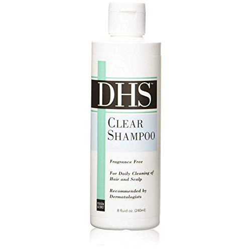 DHS Clear Shampoo Fragrance Free 8 Oz Pack of 2
