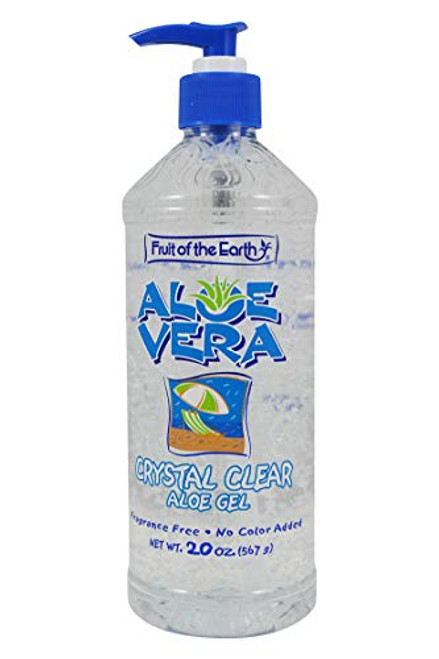 Fruit of the Earth Aloe Vera Crystal Clear Aloe Gel20 oz Pack of 2 Fruit of the Earth Aloe Vera Crystal Clear Aloe Gel20 oz Pack of 2