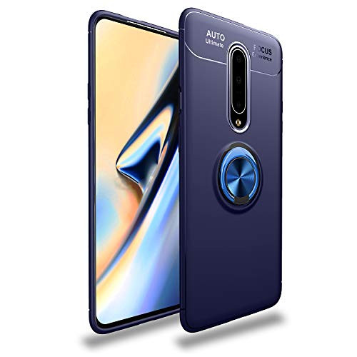 OnePlus 7 Pro Case360° Rotating Ring Kickstand Protective CaseTPU PC Shock Absorption Double Protection Cover Compatible with Magnetic Car Mount for OnePlus 7 Pro BlueBlue OnePlus 7 Pro