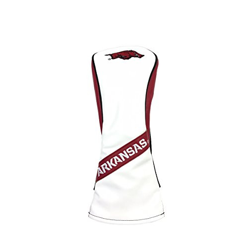 PRG Americas NCAA Arkansas Razorbacks Leatherette Fairway Wood Cover White