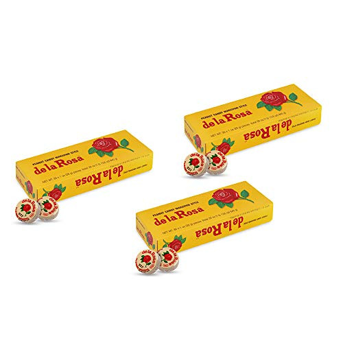 De La Rosa Marzipan Peanut Classic Mexican Candy 330 Packs