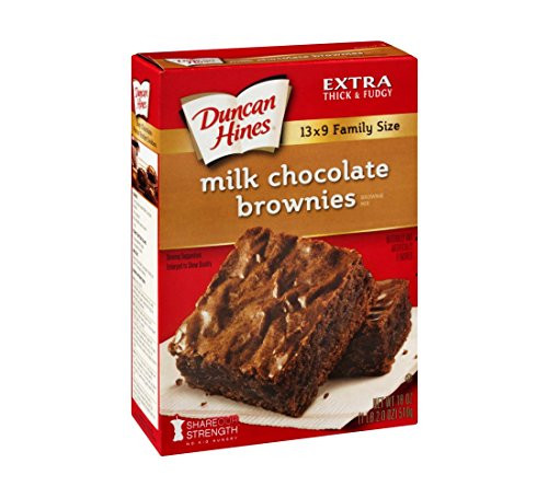 Duncan Hines Extra Thick  Fudgy Brownie Mix Milk Chocolate Family Size