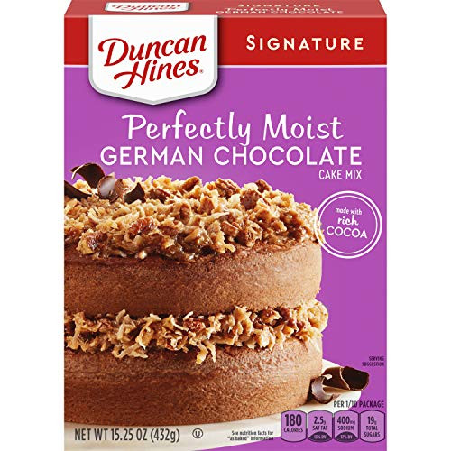 Duncan Hines Signature Perfectly Moist German Chocolate Cake Mix 12  1525 OZ Boxes