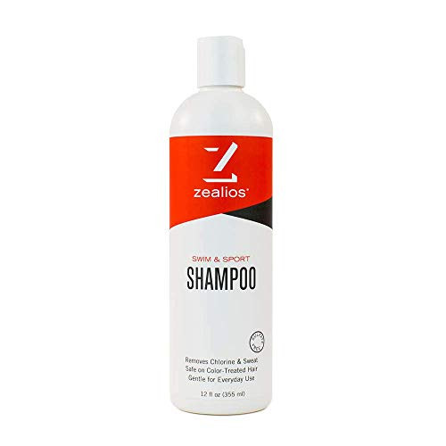 Zealios Swim Sport Shampoo Moisturizing Formula Repairs Hydrates Protects ColorTreated Hair Pool Chemicals Chlorine Salt Water Safe for Daily Replenishment 12 oz Zealios Swim Sport Shampoo Moisturizing Formula Repairs Hydrates Protects ColorTreated Hair Pool Chemicals Chlorine Salt Water Safe for Daily Replenishment 12 oz