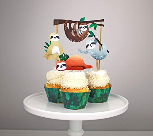 Sloth Party Cupcake Toppers 11 pack Cake Toppers Sloth Party Decorations Sloth Toppers Lets Hang Tropical Sloth Birthday Baby Shower Sloth Party Cupcake Toppers 11 pack Cake Toppers Sloth Party Decorations Sloth Toppers Lets Hang Tropical Sloth Birthday Baby Shower