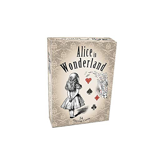 Rodaruus Alice in Wonderland Playing Cards Full 54 PokerSize Card Deck Light Beige